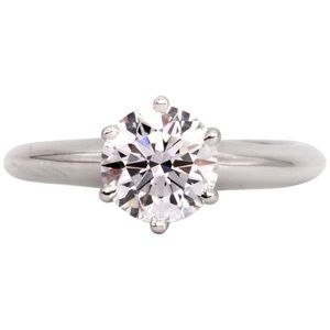 Tiffany & Co. Engagement Ring with .92 Carat Round